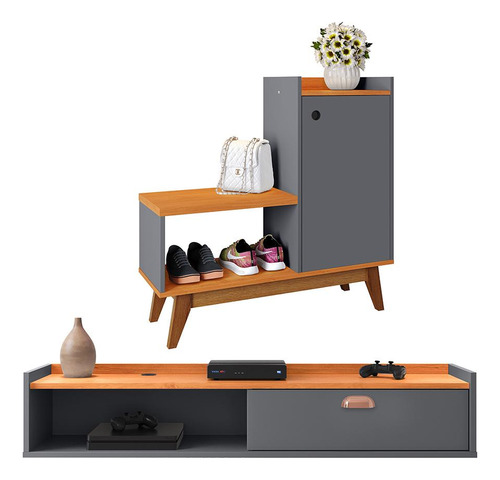 Kit Sapateira Shoes Rack Home Suspenso Decor - Várias Cores