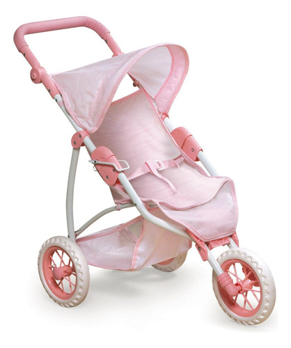 Coche Paseador Stroller Para Muñecas Reborn Bebe Real Pink Color Rosa