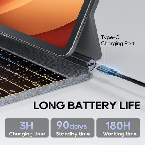 Funda Magic Keyboard Para iPad Air 11 Pulgadas M2-m3
