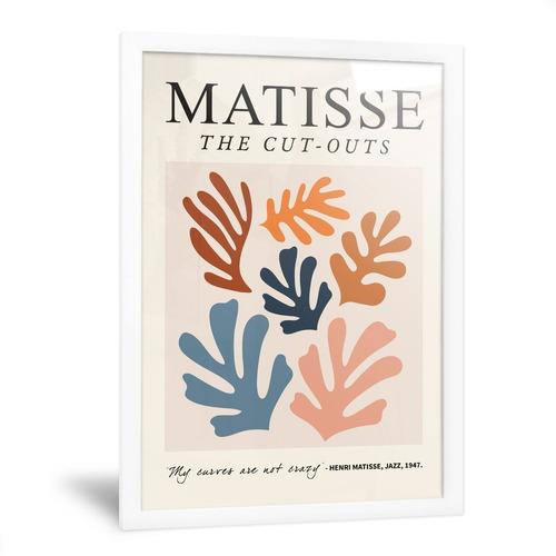 Cuadro Moderno Figuras Geométricas Matisse Abstracto 35x50