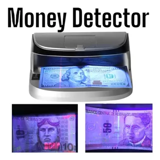 Detector De Billetes Verdaderos Luzuv Blanca Lupa Recargable