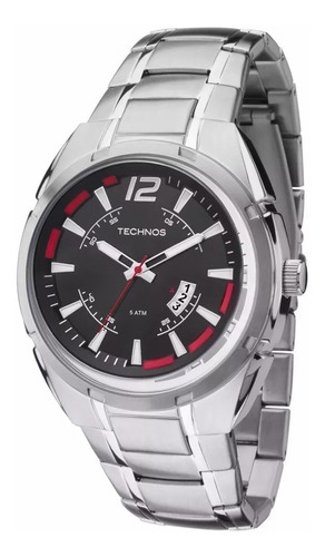 Relógio Technos Masculino Aço Prata Racer Speed 2115ktd/1r