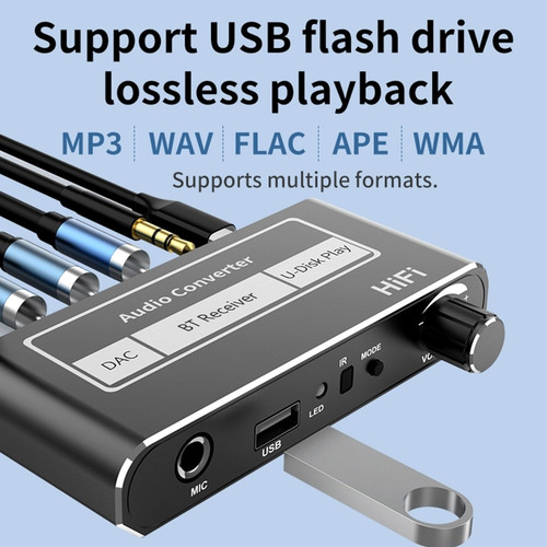 Receptor 5.1 Compatible Con Bluetooth Dac Converter