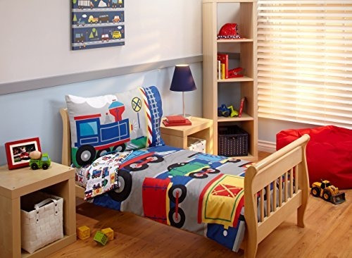 Set De Ropa De Cama Para Niños, Choo Choo, 4 Piezas.