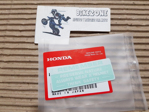 Calco Remember Original Honda Varias Ct Xl Xr Cb Blanco