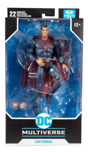 Figura Dc Red Son Superman Multiverse 17 Cm Art 15133