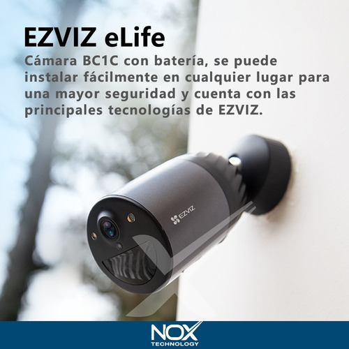 Imagen 3 de 10 de Camara De Seguidad X2 Camara Wifi Ezviz Exterior Panel Solar