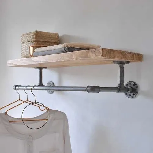 Repisa Colgador Estilo Urbano Industrial