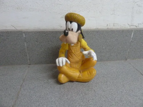 Antiguo Goofy En Plastico Duro Juguete Disney
