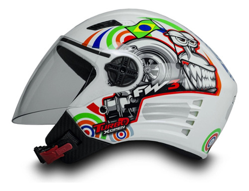 Capacete X open turbo