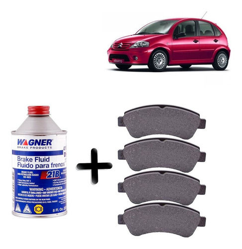 Pastillas Freno Delanter Para Citroen C3 1.4 Dv4 2003 2009