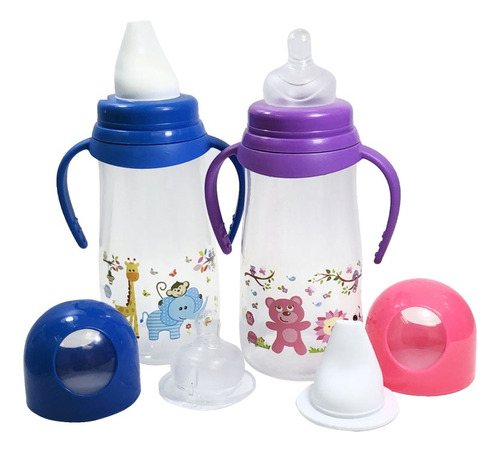 Mamadera Doble Pico Con Asas 355 Ml. (bip1220)