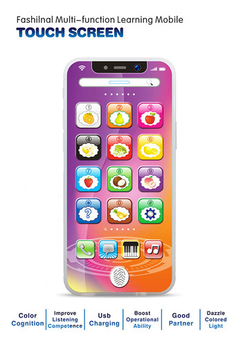 C Smart Phone Toy Play Cell Phone Recharable Mobile Cel