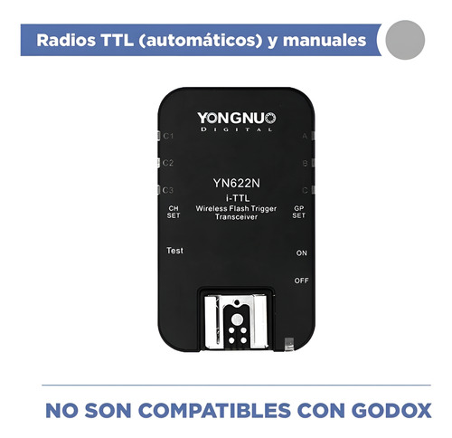 Radio Disparador Yongnuo Yn622 Ii Canon X 2 Unidades