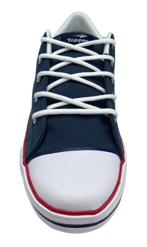 Imagen 3 de 5 de Zapatillas Topper Nova Low Azul De Lona Reforzadas