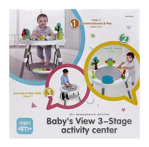 Imagen 3 de 7 de Silla Para Bebe Con Juegos Didacticos Estimulacion