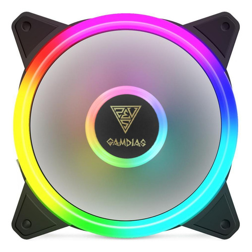 Kit 5 Cooler 120mmx25mm Com Led Rgb Gamdias Aeolus M2-1205r Rgb