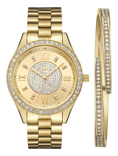 Reloj Mujer Jbw J6303-setb Cuarzo Pulso Dorado En Acero