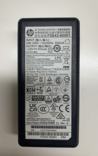 Fuente Impresora Hp F5s43-60001 , Original !!! (Usado)