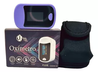 Oxímetro De Pulso Led Para Dedo Homecare Lila Con Estuche