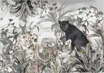 Comprar Vinilos Murales Empapelados Tropical Tigre Pantera Plantas