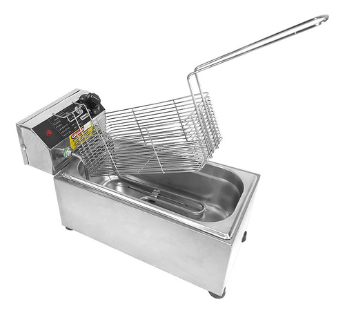 Fritadeira Industrial Elétrica 3 L 2000w Aço Inox Cor Prateado 220V