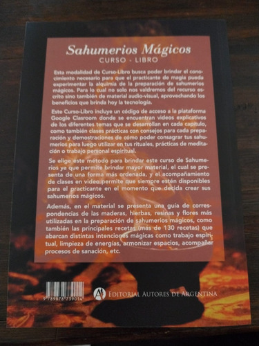 Sahumerios Mágicos Curso - Libro (contiene Clases En Vídeo)
