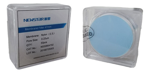 Membrana 47 Mm De Nylon Para Filtracion, Porosidad 0,22 Um