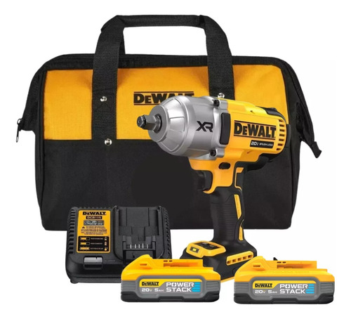 Chave De Impacto Dewalt 2bat 5ah Powerstack Dcf900b C/ Bolsa