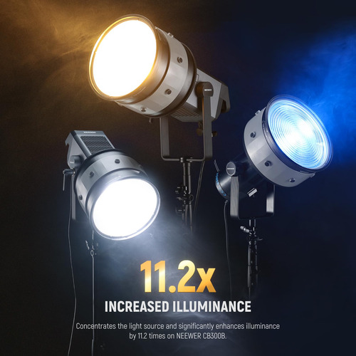 Lente Fresnel Neewer Csf10 10 Con Ángulo De Haz De 10-35° Pa