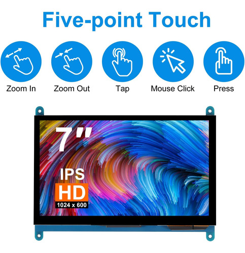 Pantalla De Pantalla Táctil Ips Ips Xiitia De 7 Pulgadas 102