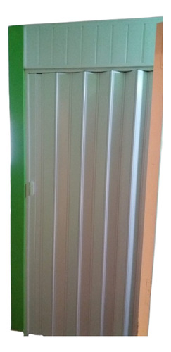 Puerta Plegable Pvc Cierre Hacia Un Lado Y Tranca 1.4x2.1