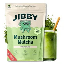 Comprar Jibby Matcha Super Latte - T Verde De Grado Ceremonial Orgnico Matcha Polvo - Colgeno, Aceite Mct, Hongos Superalimentos - Polvo De Colgeno Matcha