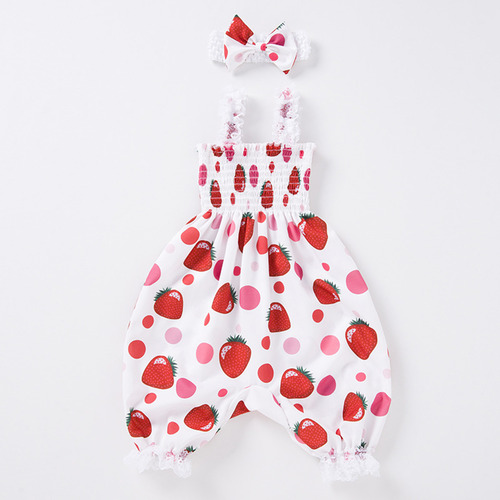Conjunto De Mono Con Diadema Para Niñas Y Niños G397 Summer