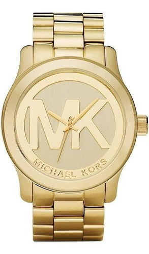 Relógio Michael Kors Mk5473 Runway Orig Anal Gold