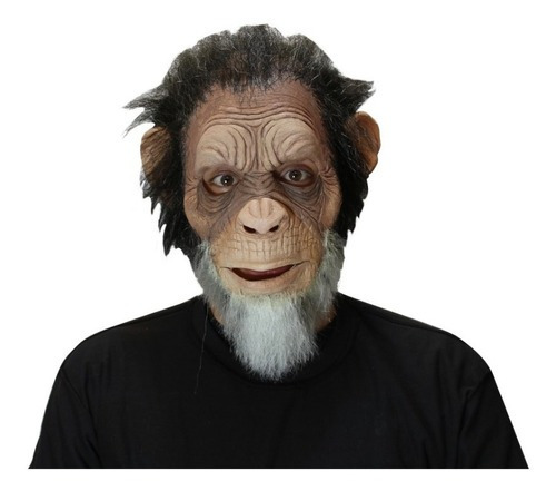 Mascara De Chango Chimpancé Old Julius Ape Perfect Fit Color UNICO Mascara de mono viejito