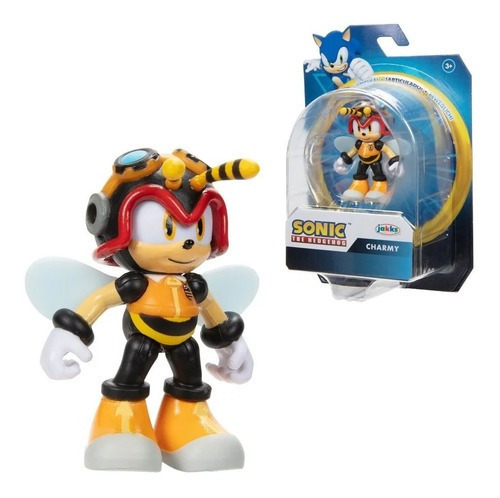 Boneco articulado Charmy de 5 cm de Sonic The Hedgehog