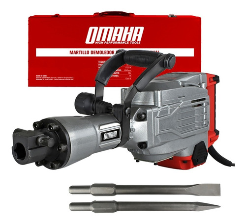 Martillo Demoledor Omaha De-16hex 1700 W 60 J + Maletín