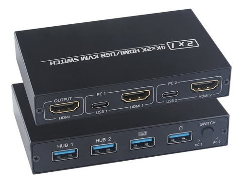 .. Hub Usb Kvm Y Conmutador Hdmi Soporte 4k