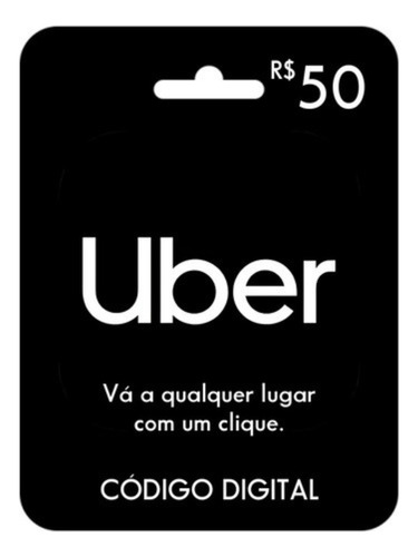 Cartão Presente Uber 50 Reais Gift Card Digital Imediato