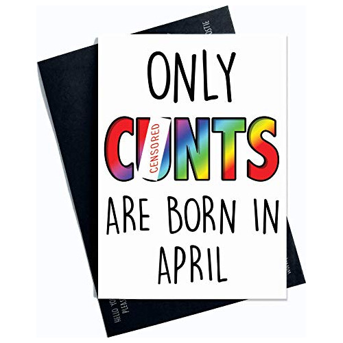Tarjeta De Cumpleaños Divertida Y Descarada De Abril ...