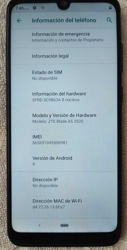 Zte Blade A5 2020 (Usado)