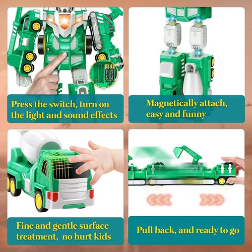 Robot Transformador Laradola Juguete De Construcción Steam 1 Verde (Usado)