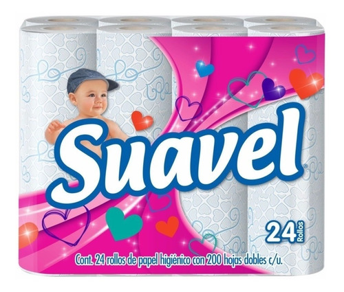 Papel Higiénico Suavel Con 24 Rollos