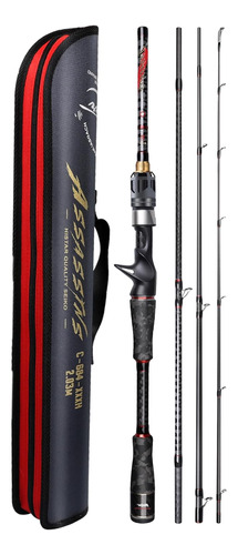 Spinning Y Casting Travel Fishing Rod Assassins 4 Secciones 