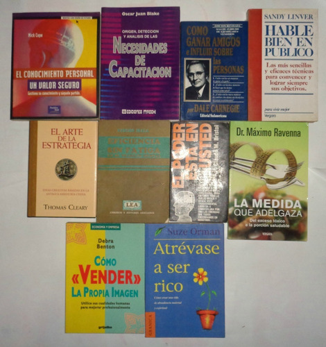 Lote Libros Superacion Auto Ayuda X 10 V/ Autores Longchamps