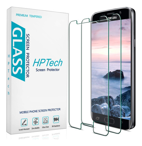 Protector Pantalla Hptech Para Galaxy S7 Película Vidrio Tem