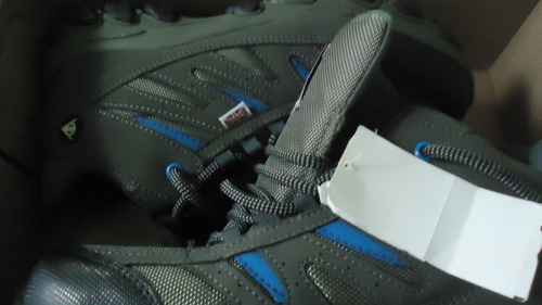 Zapatos Dunlop Gris /azul Modelo 623801gr 25 Cm