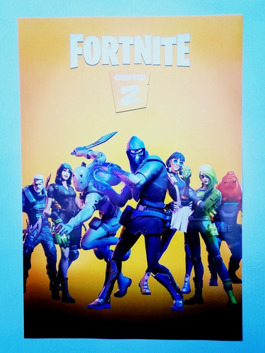 Poster Fortnite Chapter 2 Fondo Amarillo 