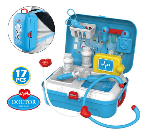 N 17pcs Botiquín Médico Médico Enfermera Dentista Simulan Ro
